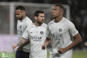 梅西、內馬爾和姆巴佩